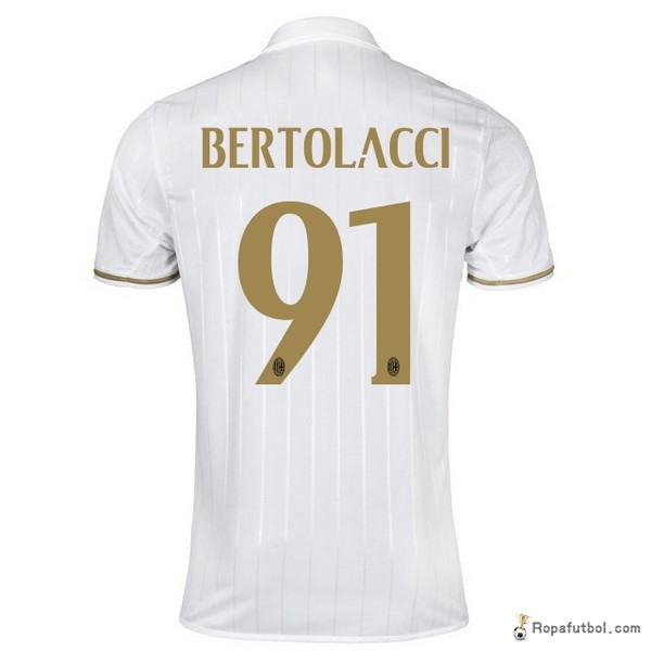 Camiseta AC Milan Replica Segunda Ropa Bertolacci 2016/17 Blanco